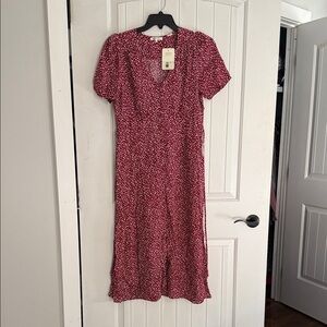 Levi's Red Floral Midi Dress